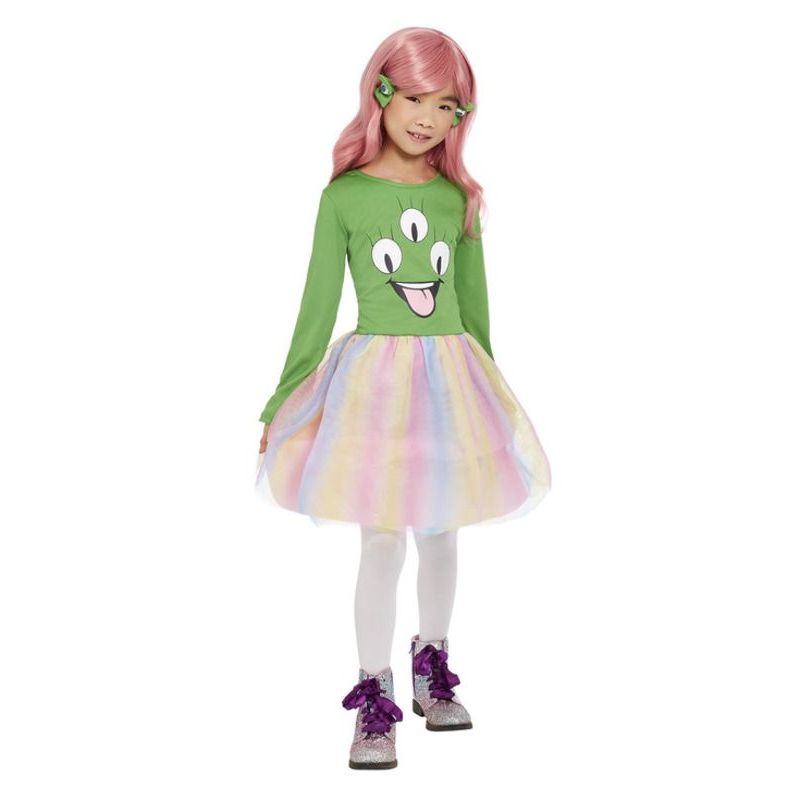 Alien Costume Green Girls -1