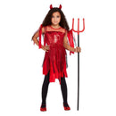 Punk Devil Costume Child Red