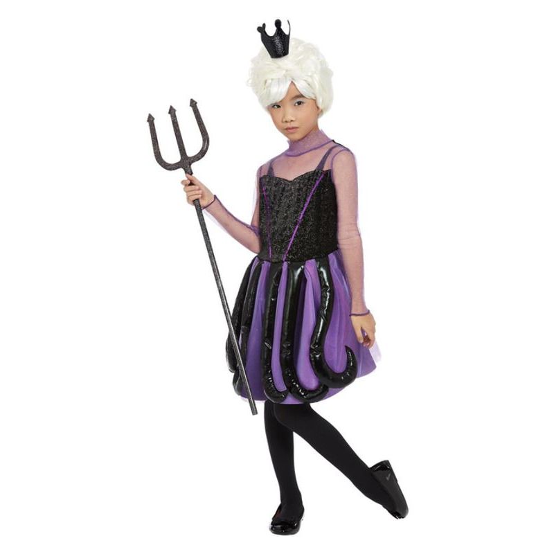 Evil Sea Witch Costume Girls Purple