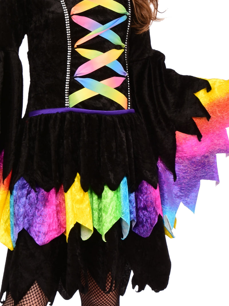 Rainbow Witch Costume Child Girls