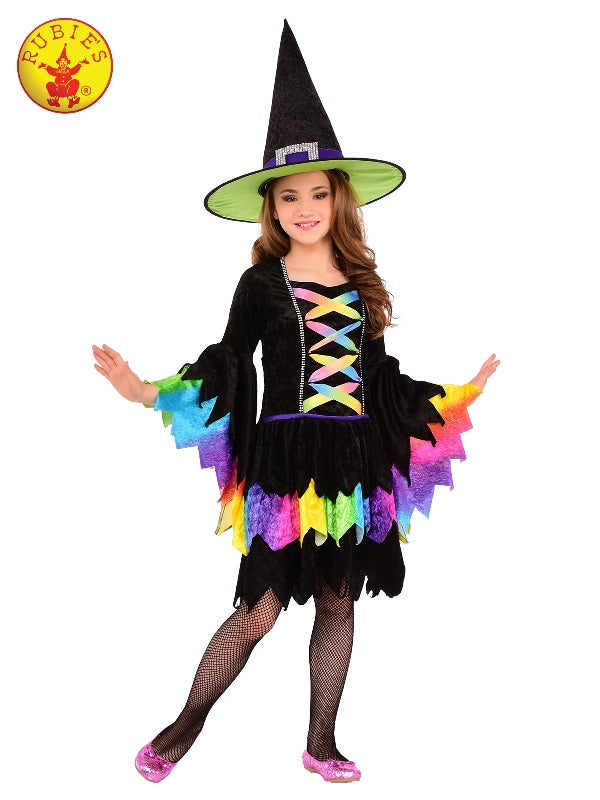 Rainbow Witch Costume Child Girls