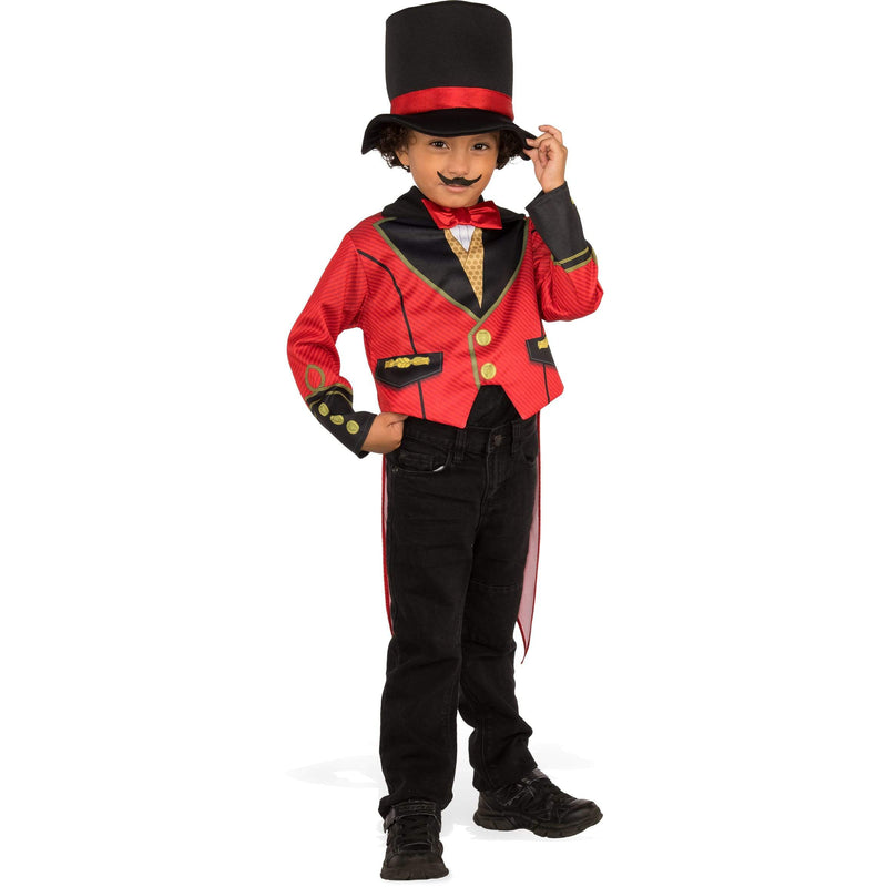 Ringmaster Costume Child Boys Red