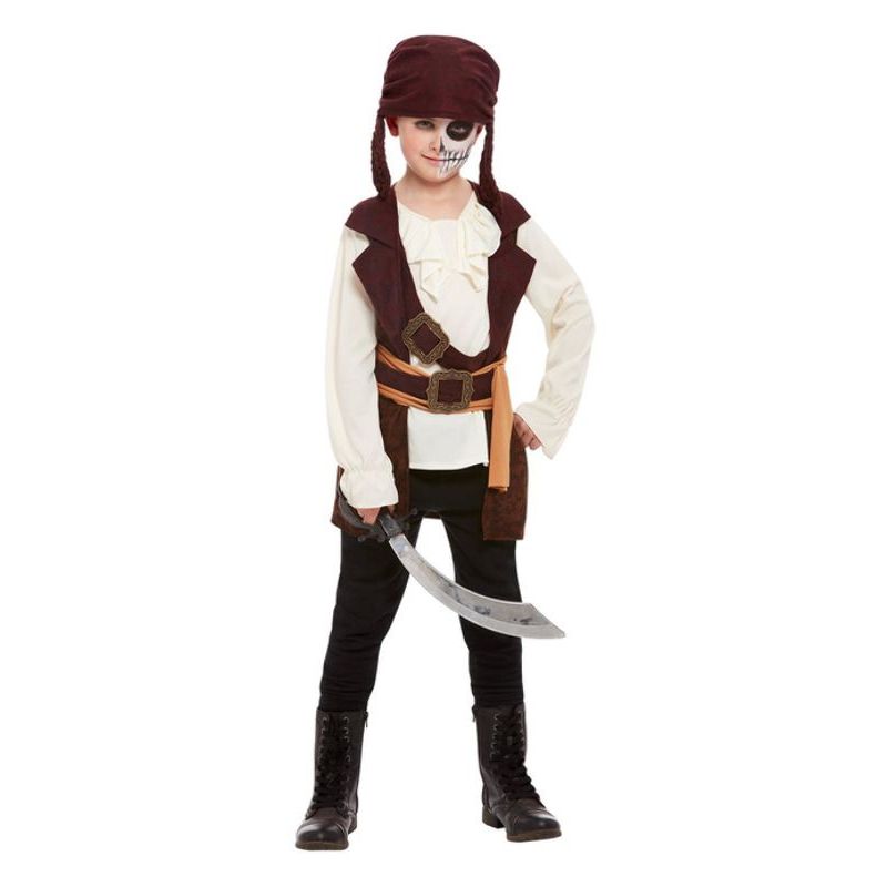 Dark Spirit Pirate Costume Brown Boys