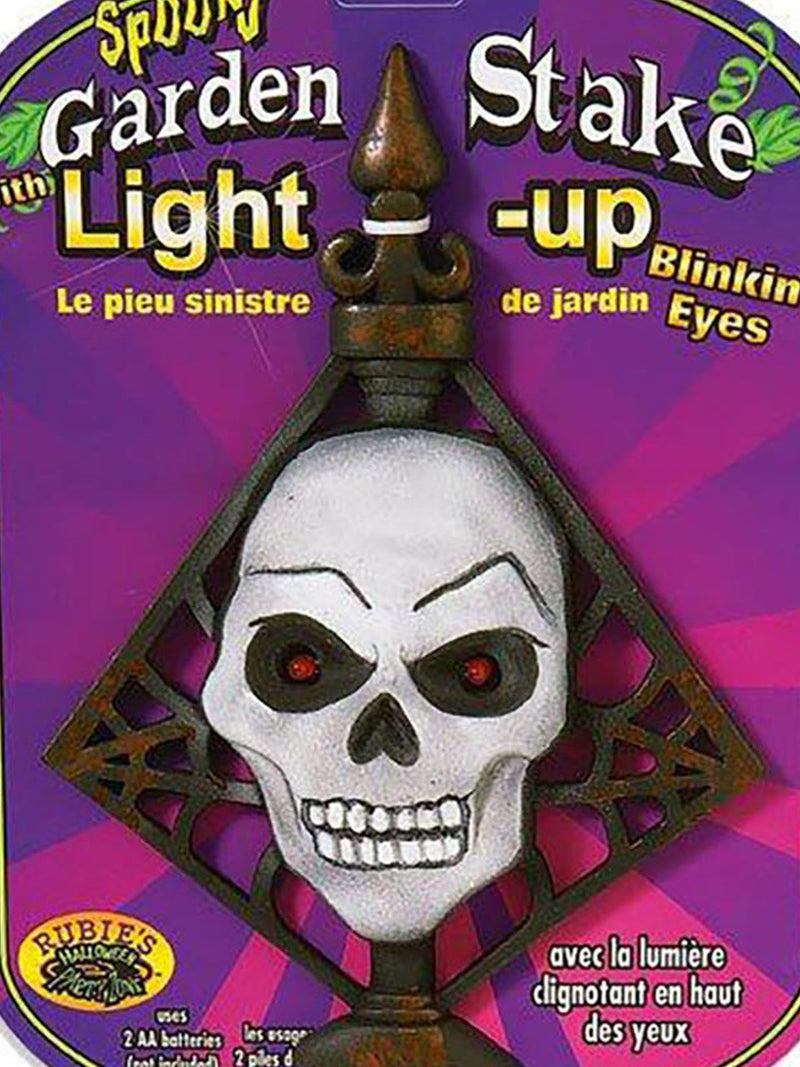 Lawn Light Up Skull Unisex White -2