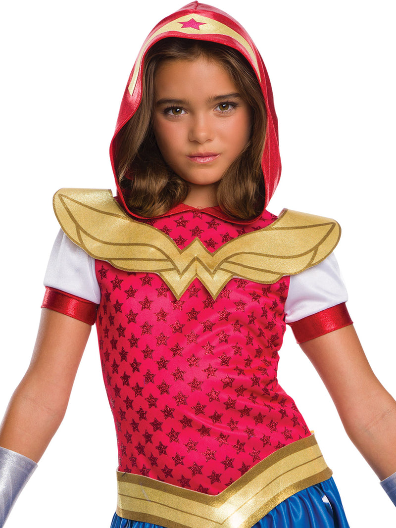 Wonder Woman Dcshg Hoodie Costume Girls Red