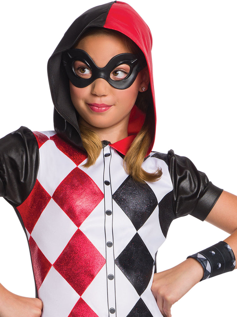 Harley Quinn Dcshg Hoodie Costume Girls White