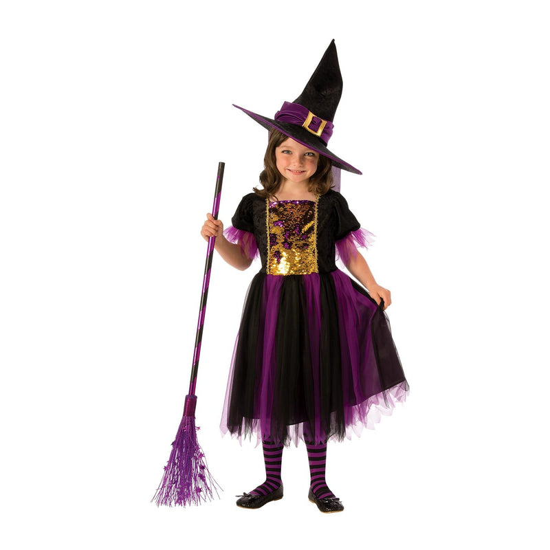 Colour Magic Witch Costume Girls