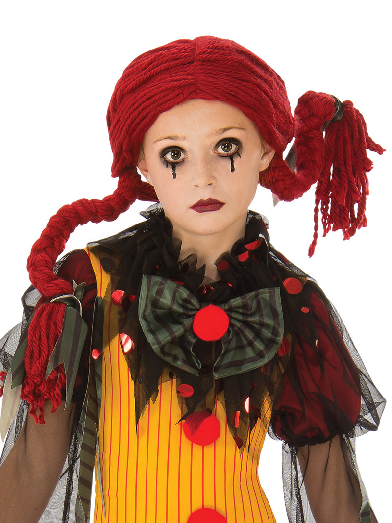 Zombie Girl Clown Costume Child Girls Yellow