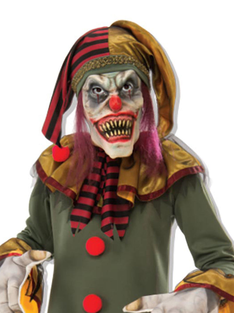 Crazy Clown Costume Child Boys Green