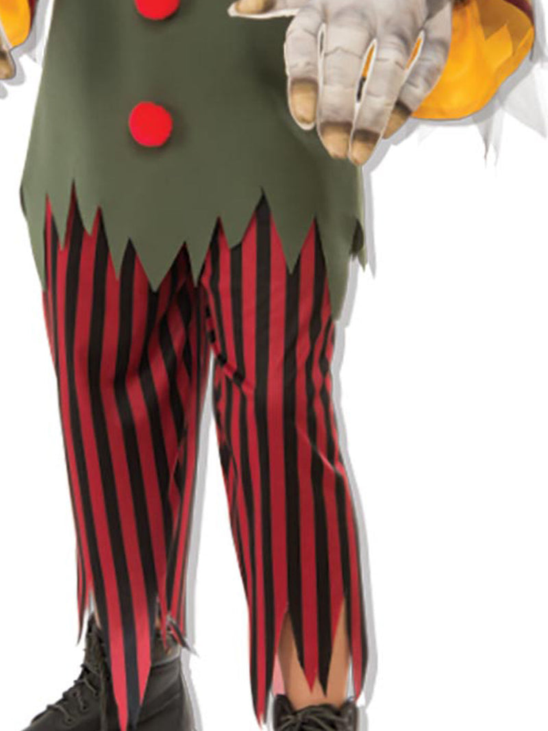 Crazy Clown Costume Child Boys Green