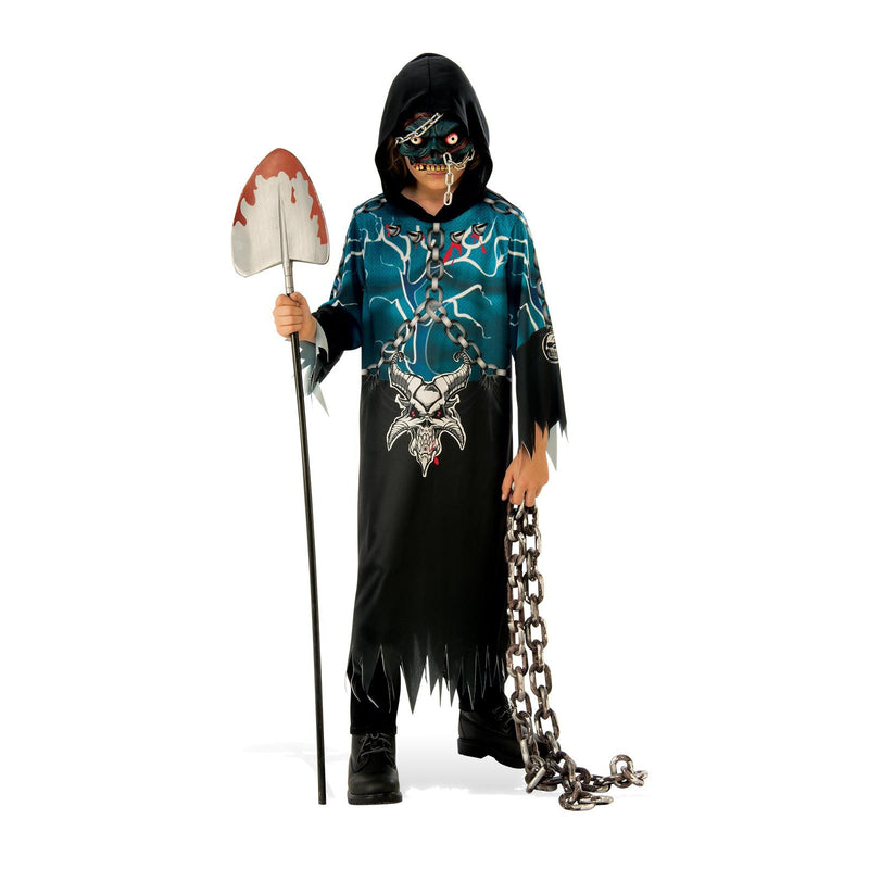 Evil Demon Costume Child Unisex Blue