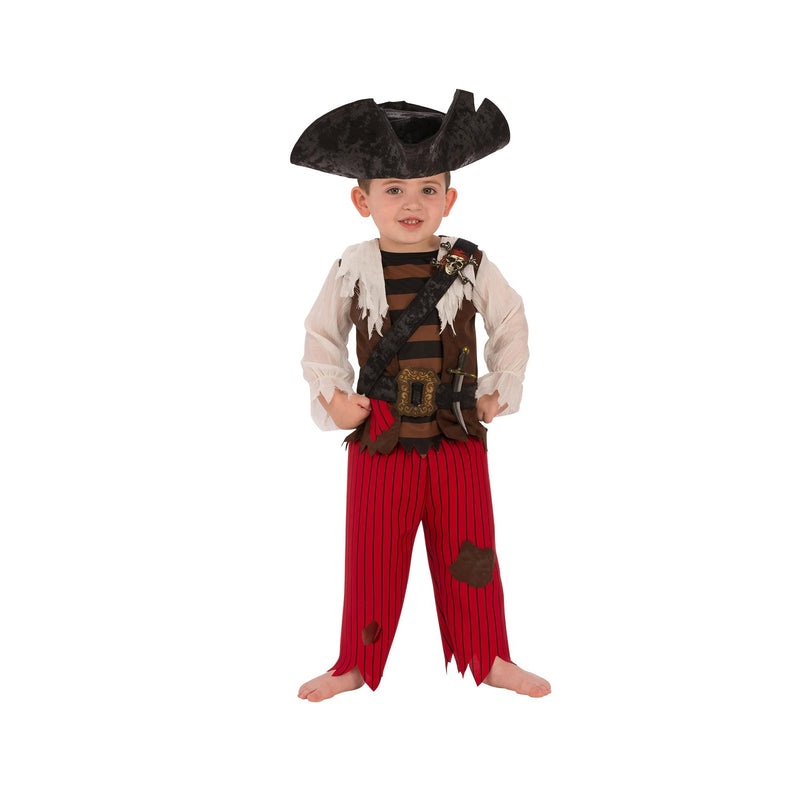 Pirate Matey Costume Boys Brown