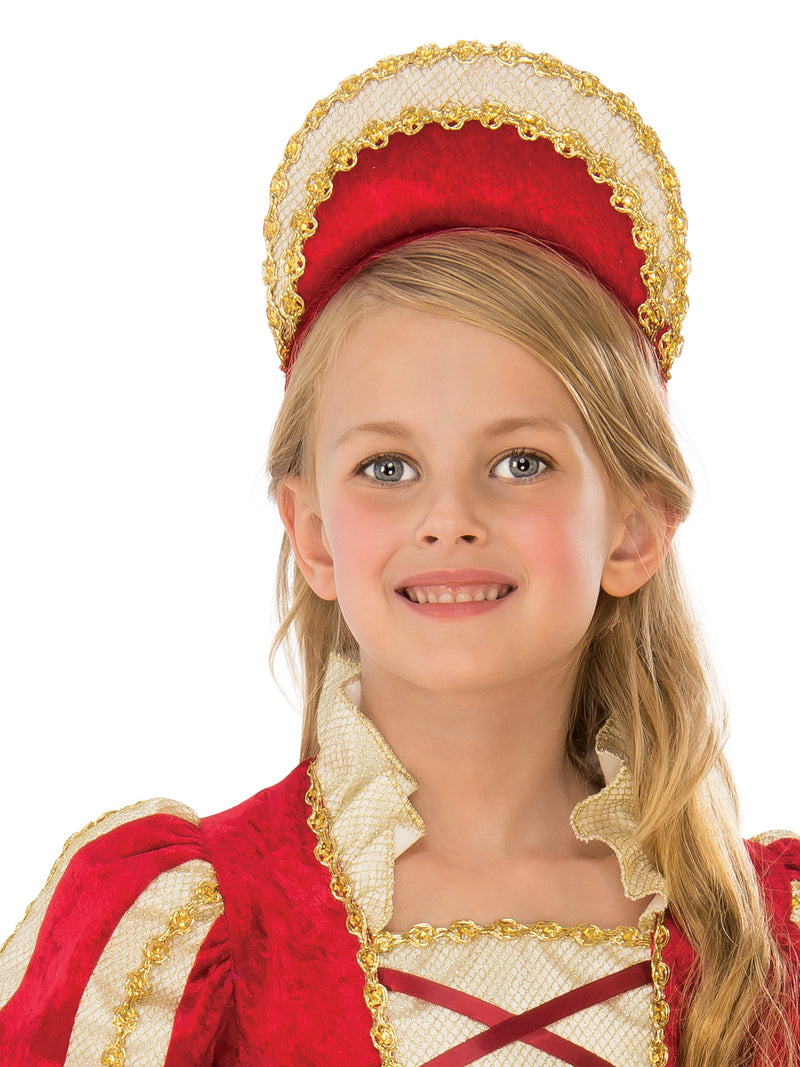Medieval Princess Costume Child Girls Red