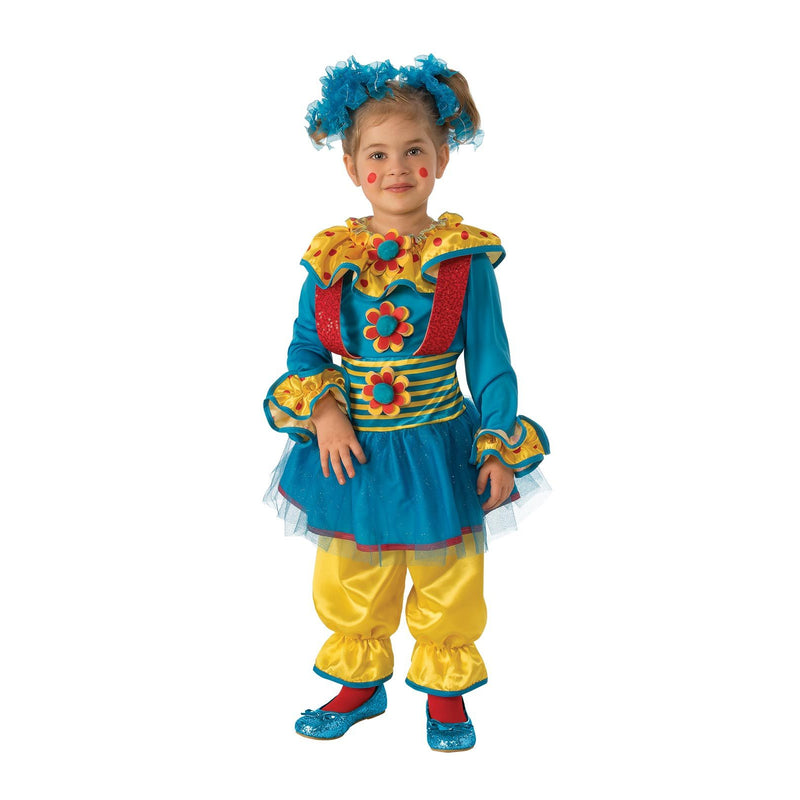 Dotty The Clown Costume Girls Blue