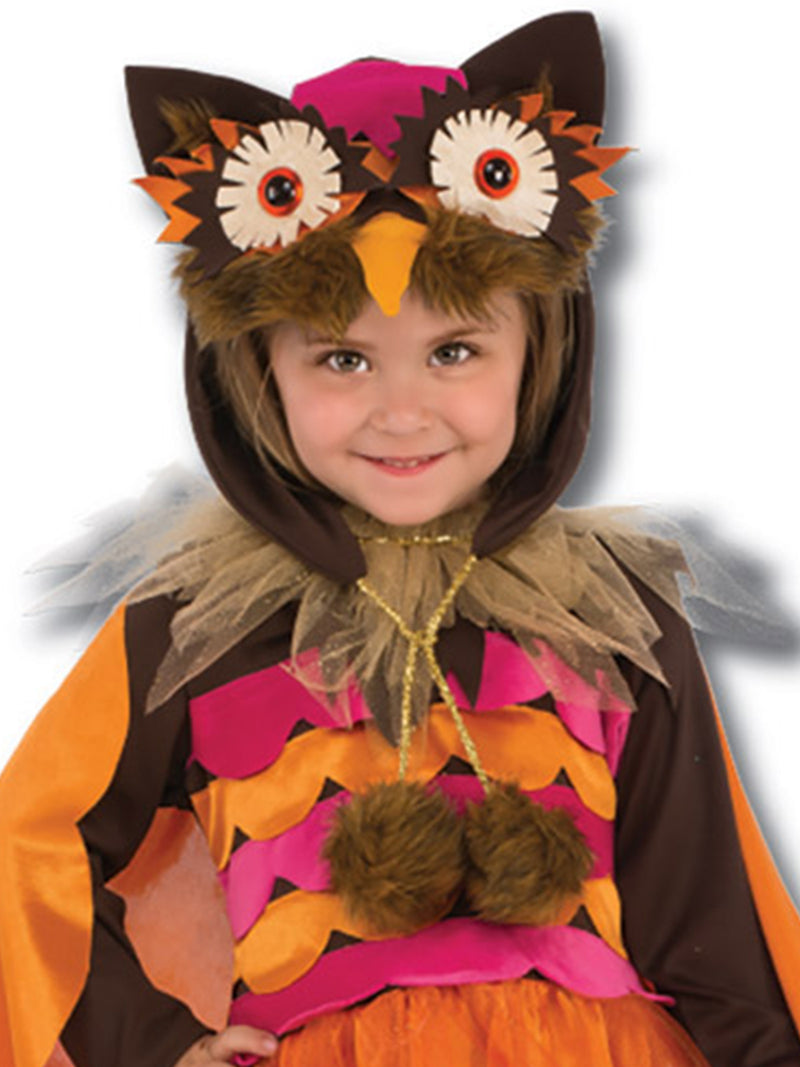 Hoot Owl Costume Girls Orange