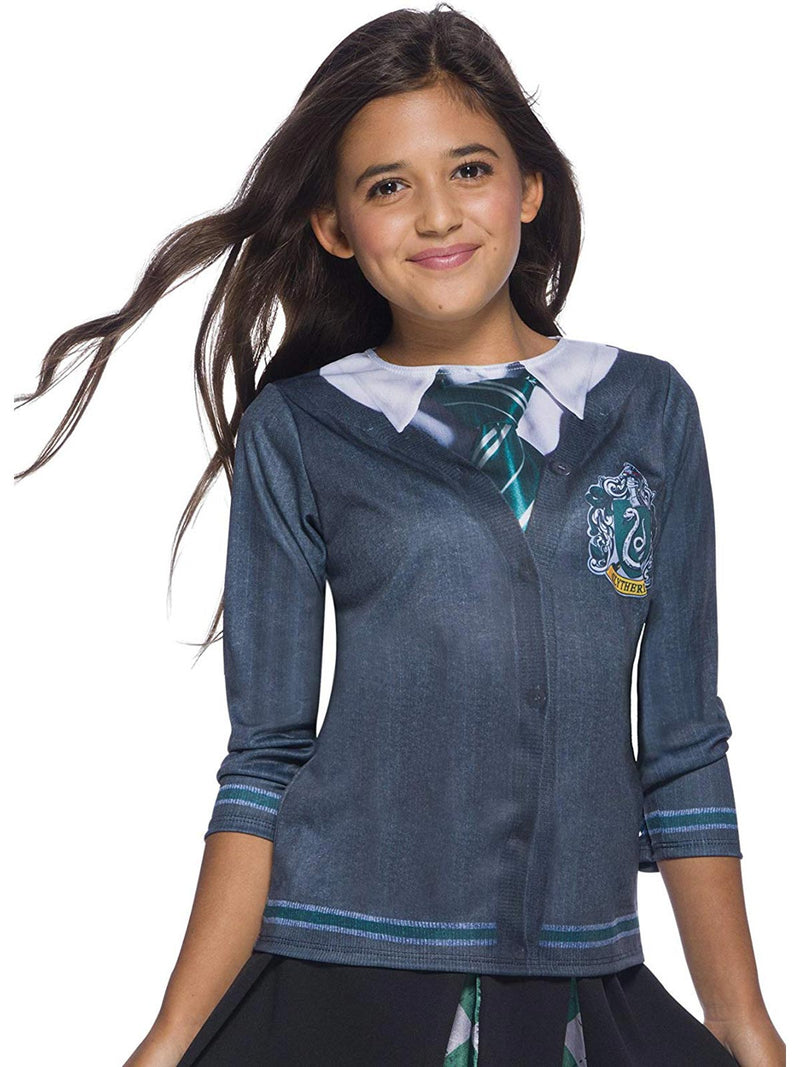 Slytherin Costume Top Child Girls Green