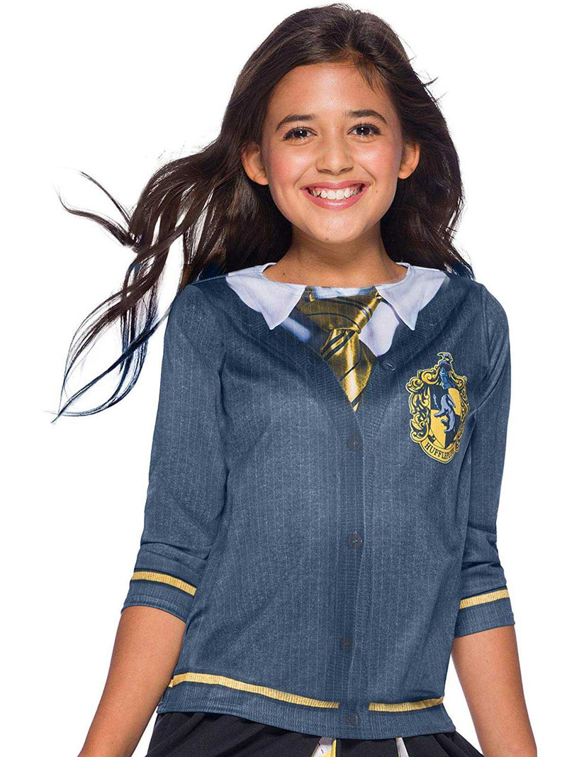 Hufflepuff Costume Top Child Girls Yellow