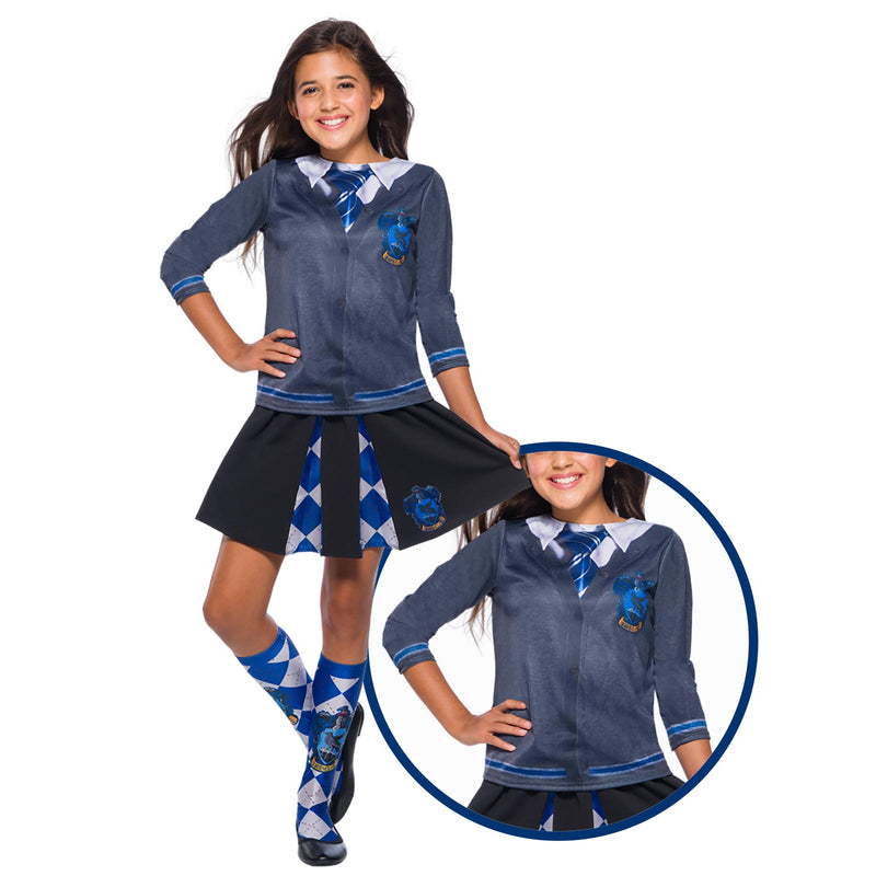 Ravenclaw Costume Top Child Girls Blue