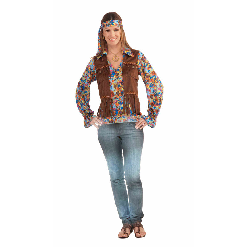 Hippie Costume Set Womens Adult -1
