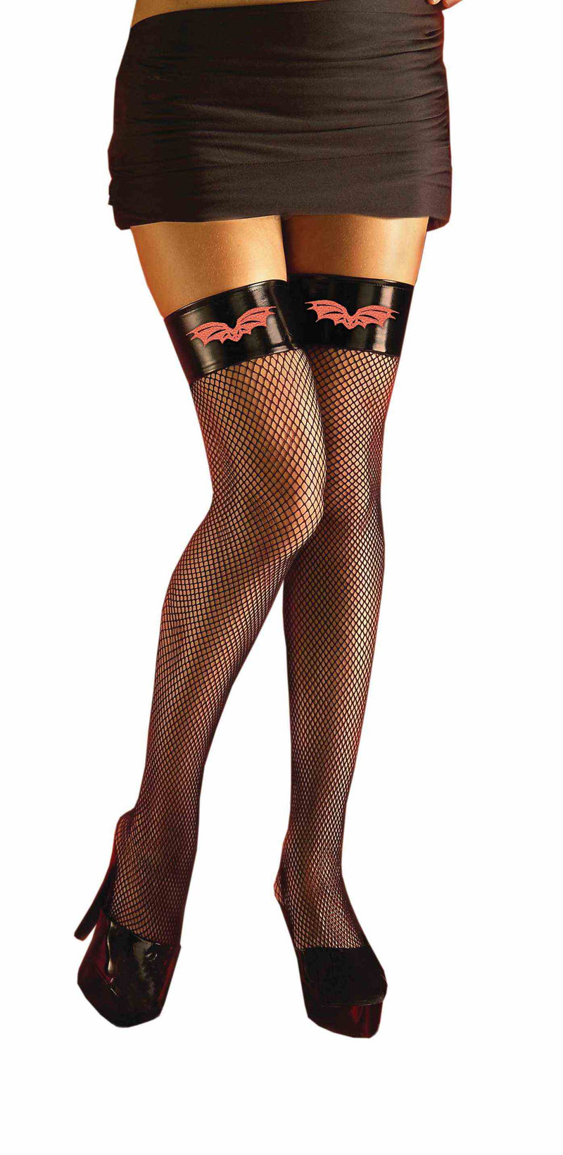 Vampiress Thigh Highs  - Black And Red