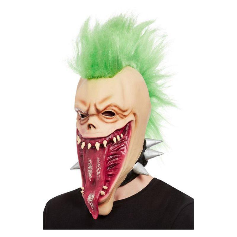 Punk Skull Overhead Mask Latex Unisex Green