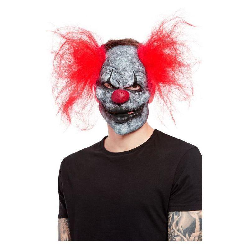 Dark Clown Mask Latex Unisex Grey