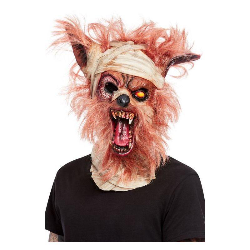 Werewolf Mummy Overhead Mask Latex Unisex Red