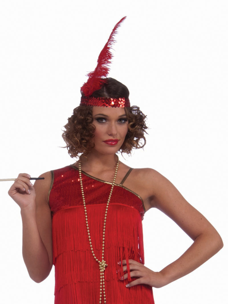 Sexy Ruby Red Dazzle Flapper Costume Adult -2