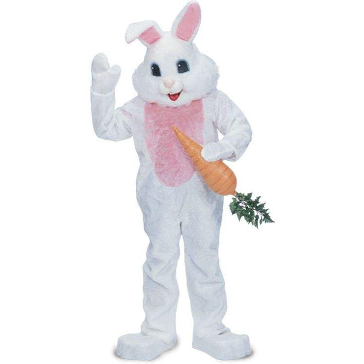 Rabbit Premium Mascot Costume White Adult Unisex