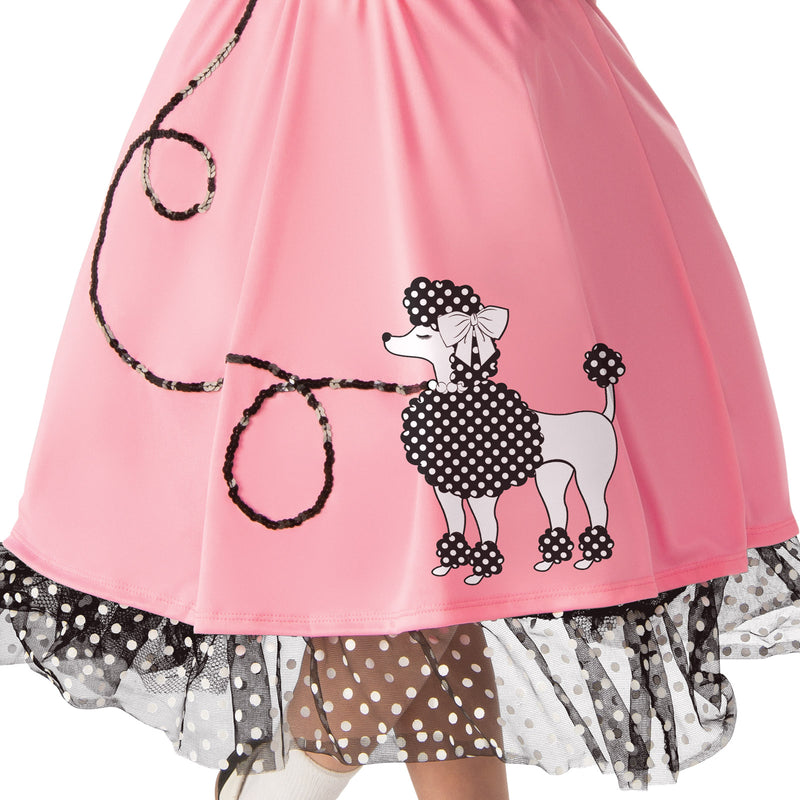 50's Bopper Girl Costume Child Girls Pink