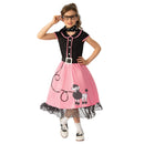 50's Bopper Girl Costume Child Girls Pink
