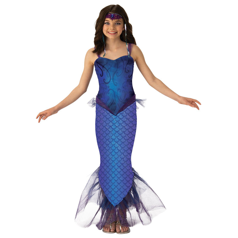 Mysterious Mermaid Costume Child Girls Blue