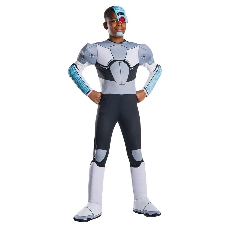 Cyborg Deluxe Costume Boys Grey