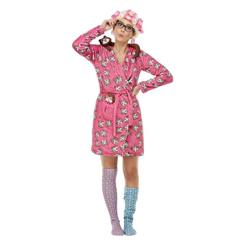 Cat Lover Lady Costume Pink Womens -1