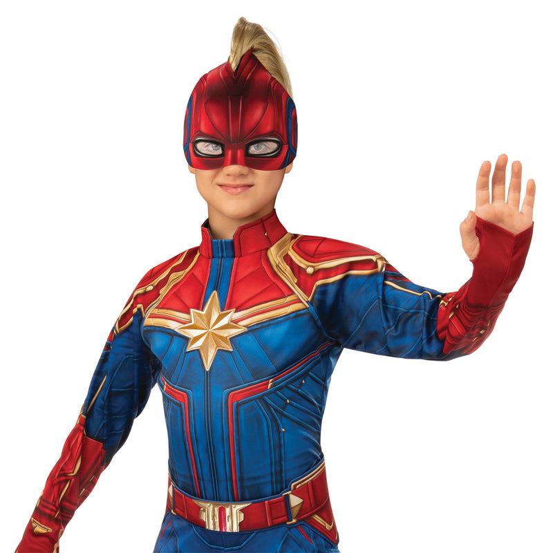 Captain Marvel Deluxe Hero Suit Girls Blue