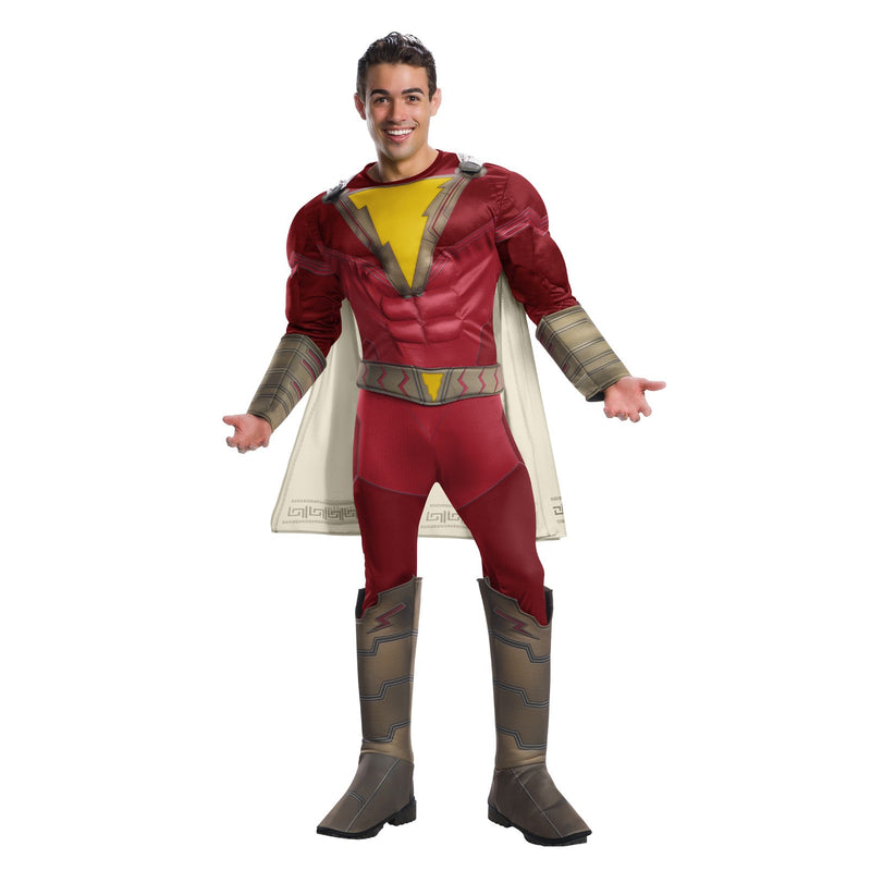 Shazam Deluxe Costume Adult Mens -1