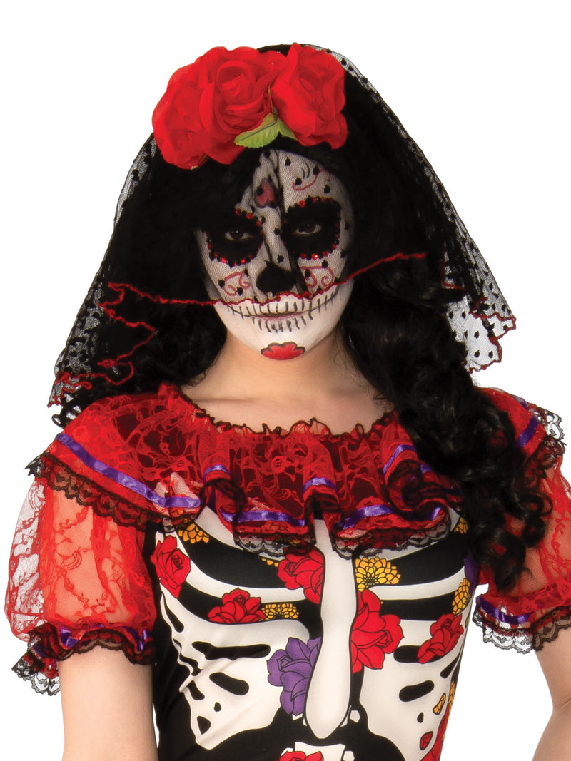 Day Of The Dead Womens Costume Adult Red