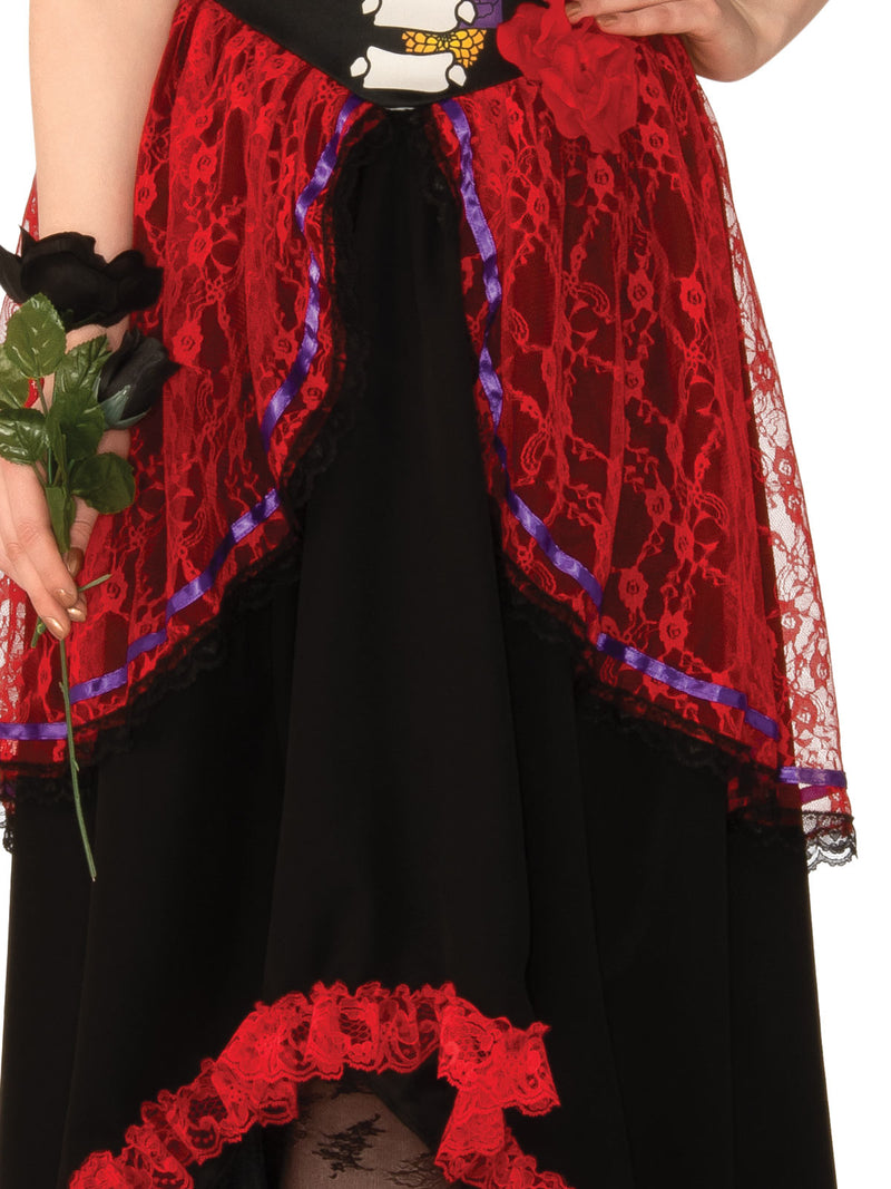 Day Of The Dead Womens Costume Adult Red