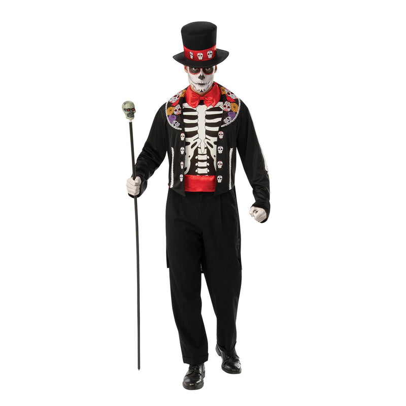 Day Of The Dead Man Costume Adult Mens -1
