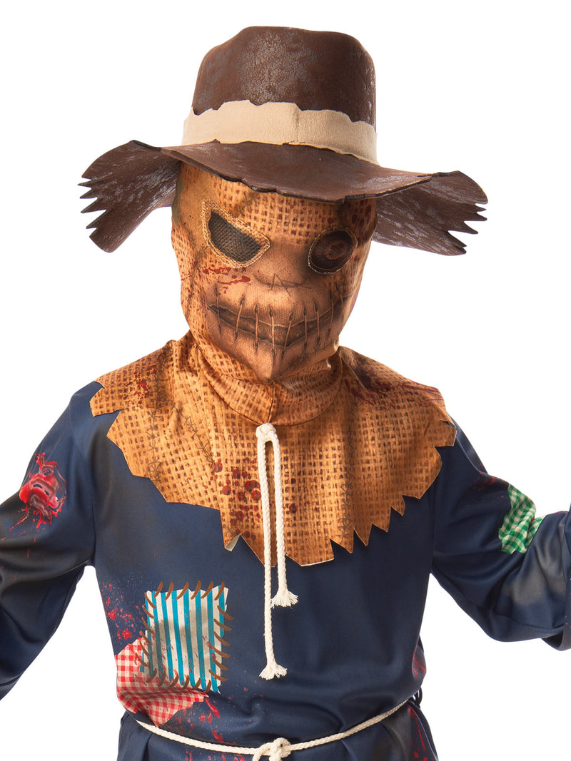 Sinister Scarecrow Costume Child Boys Blue