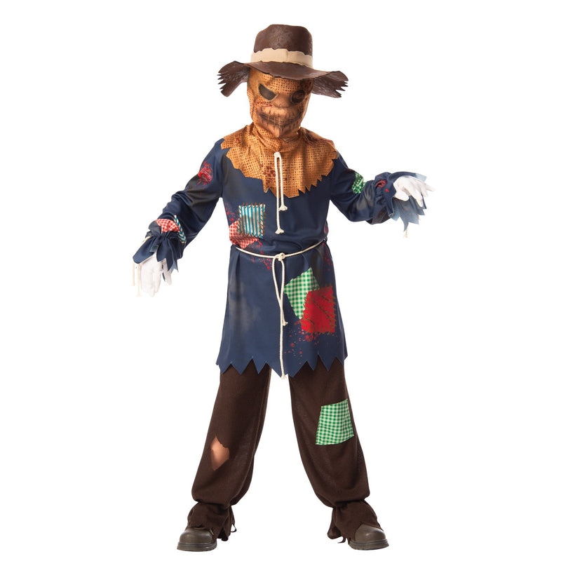 Sinister Scarecrow Costume Child Boys Blue