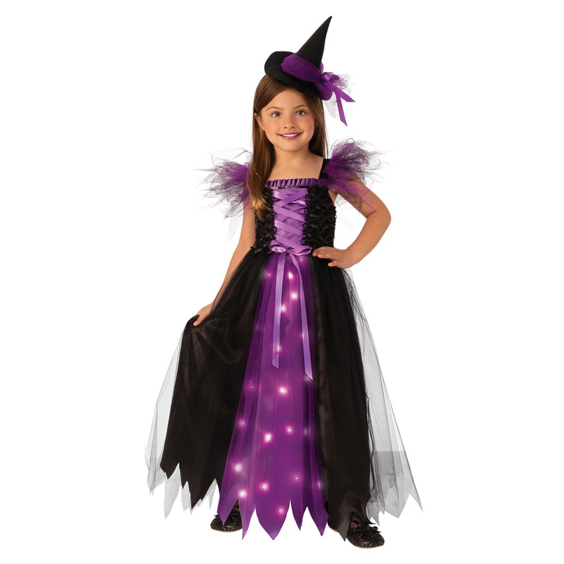Fancy Witch Light Up Costume Child Girls