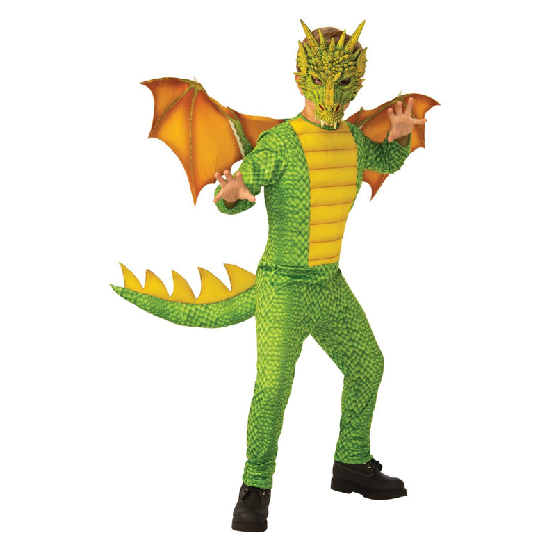 Dragon Deluxe Costume Child Boys Green