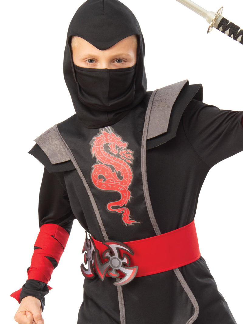 Red Ninja Boy Costume Child Boys
