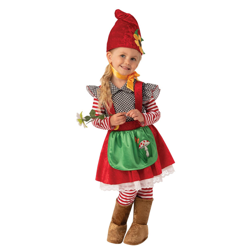 Garden Gnome Girl Costume Girls Red