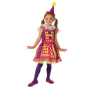 Bright Clown Costume Child Girls Pink