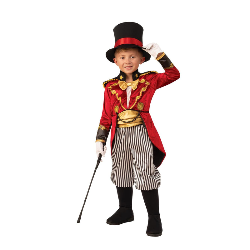 Ringmaster Costume Child Boys Red