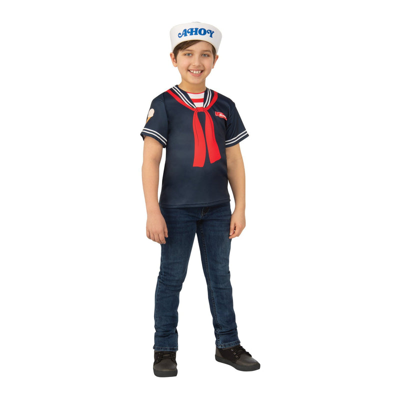 Steve Stranger Things Scoops Ahoy Uniform Child Girls Blue