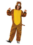 Tiger Furry Onesie Costume Adult Unisex Orange