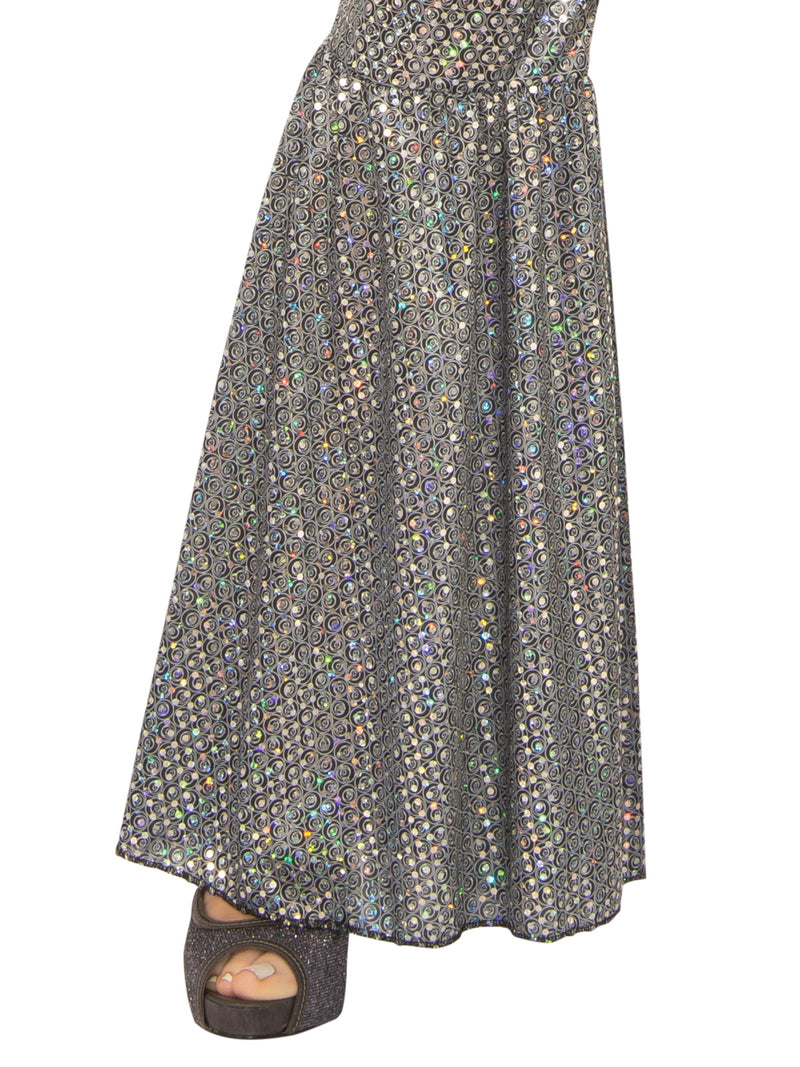 Disco Diva Costume Adult Womens Silver